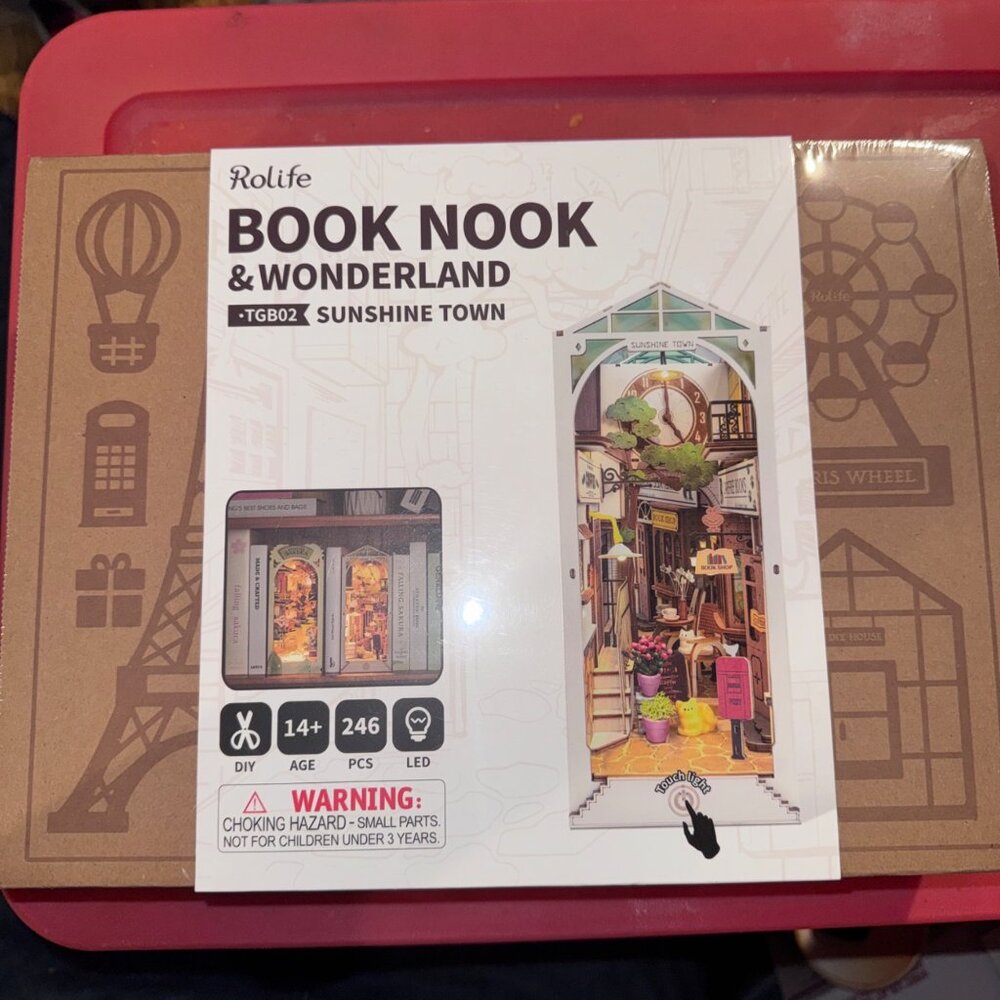 Rolife Book Nook & Wonderland Sunshine Town DIY Miniature Scene Kit